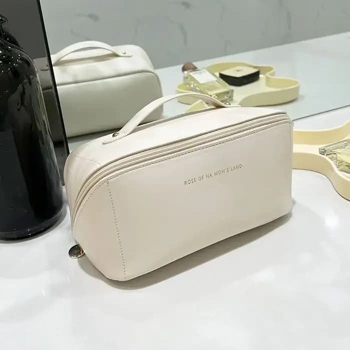 【Ventes chaudes】 sac de maquillage Portable grande capacité sac de rangement de beauté et de soins de la peau sac d'embrayage étanche de haut niveau d'apparence