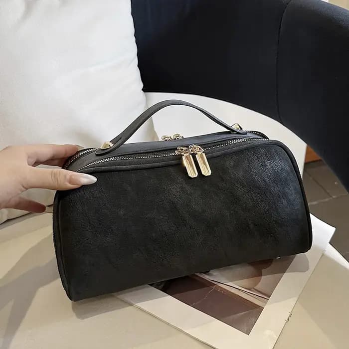 Trousse de toilette pour hommes en déplacement d'affaires, rangement compartimenté haut de gamme, tr