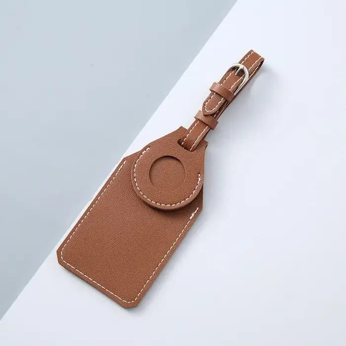 Étiquettes de bagage en cuir pour étuis AirTag