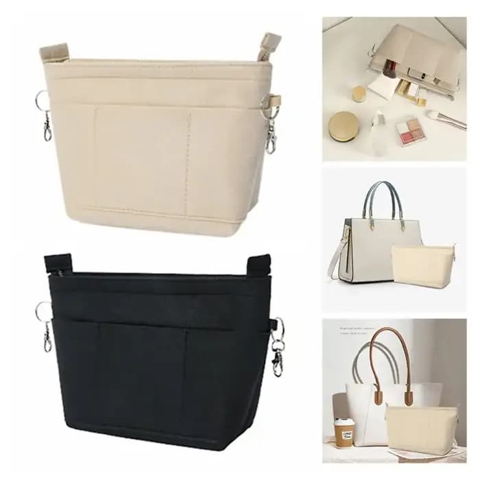 Sac à main en feutre, doublure d'insertion