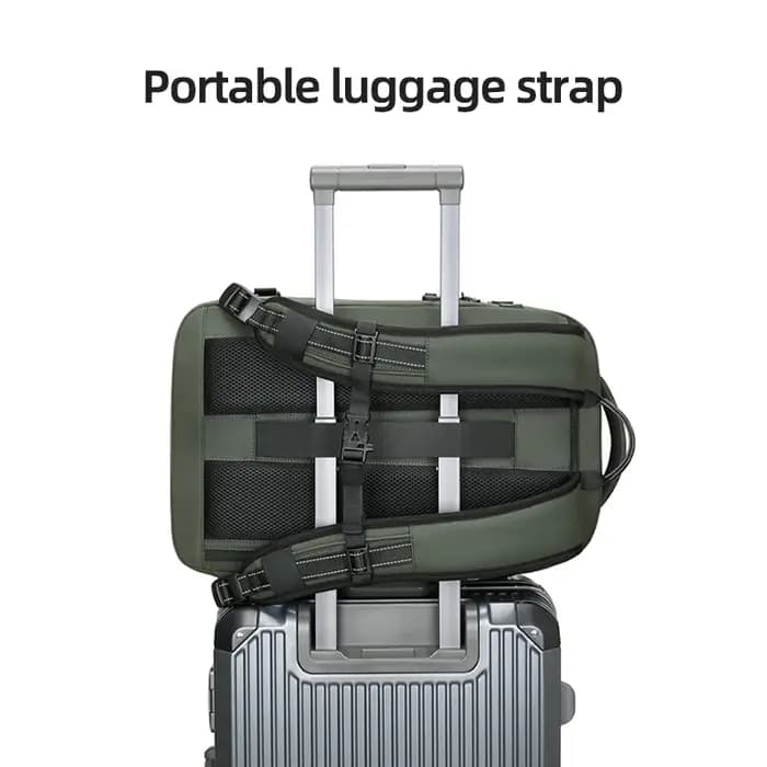Sac à dos de voyage à compression sous vide pour hommes, sac à dos pour ordinateur portable, arc-en-