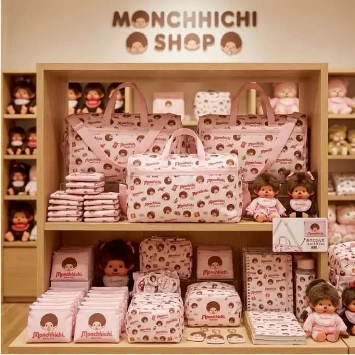 Sac de voyage pliable Monchhichi motif dessin animé