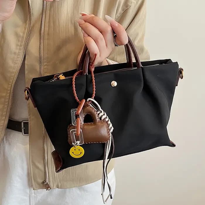 Sac fourre-tout de grande capacité au design de niche de style coréen