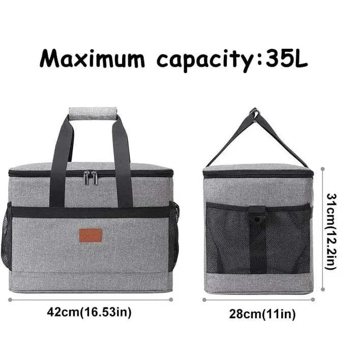 Sac isotherme pliable de grande capacité 35L