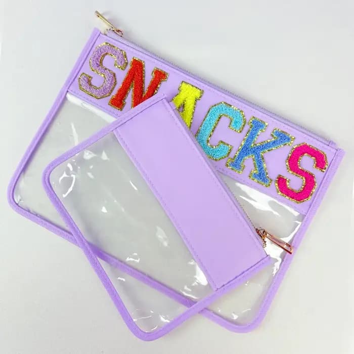 Trousse de maquillage imperméable en nylon série Purple