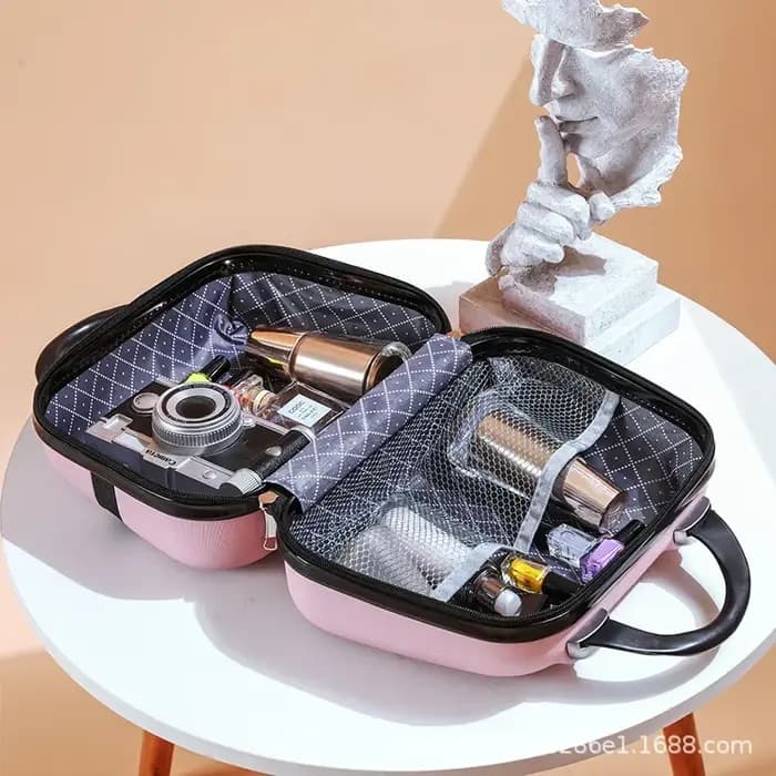 Sac de maquillage de voyage pour femmes de 14 pouces