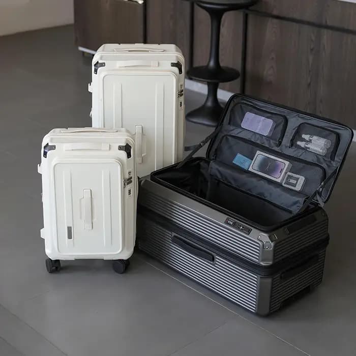 Valise en matériau PC de grande capacité