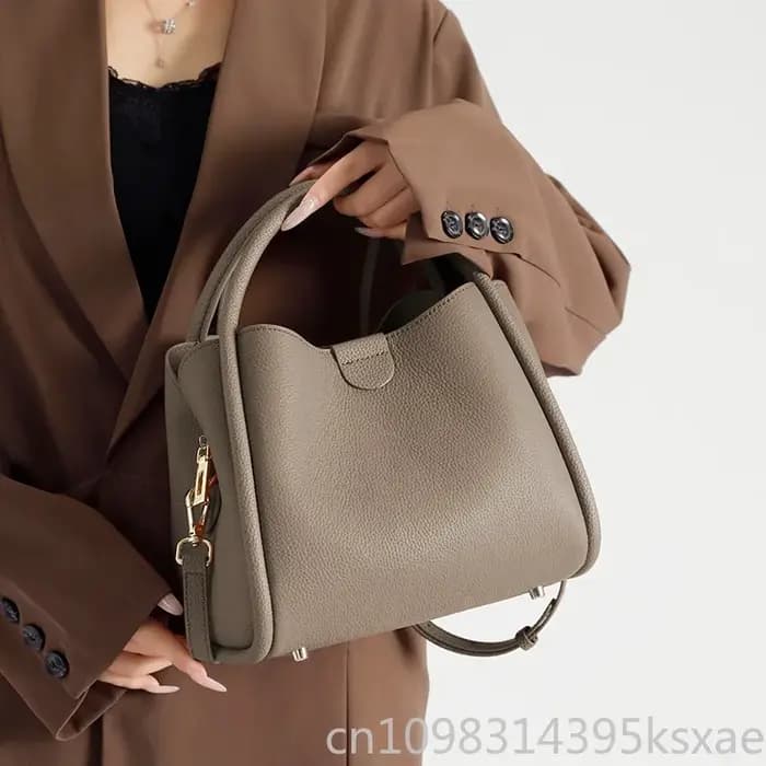 Sac Seau en Cuir Véritable