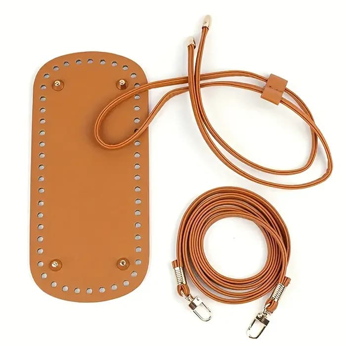 3 pièces sac tricoté sangle inférieure accessoires bricolage tissé à la main sac poignée