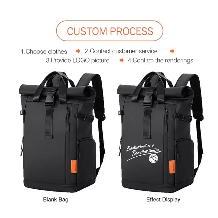 Sac à dos d'ordinateur étanche avec logo personnalisé