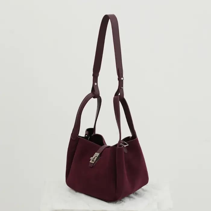 Sac à main personnalisé en cuir suédé pour femme