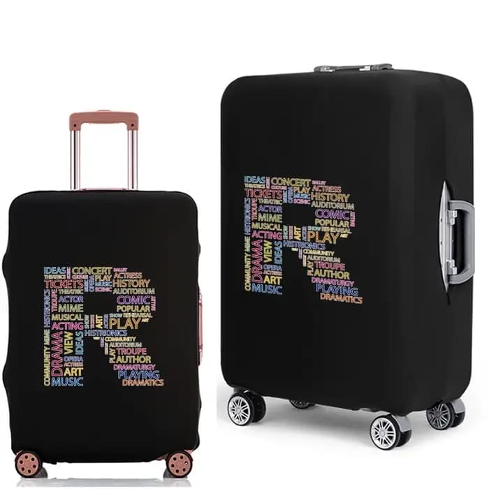 Étui à bagages 2022, housse de protection avec texte 26 lettres