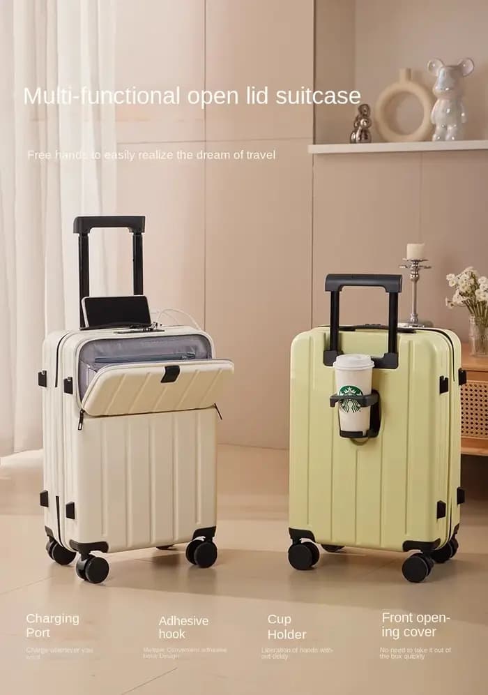 Valise de cabine à roulettes muette légère