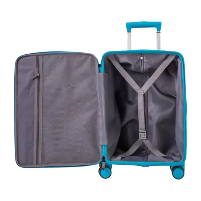Bagage à main Oxford élégant 20 pouces et valise à enregistreuse 24 pouces, sac de voyage léger avec poche avant et verrouillage par mot de passe