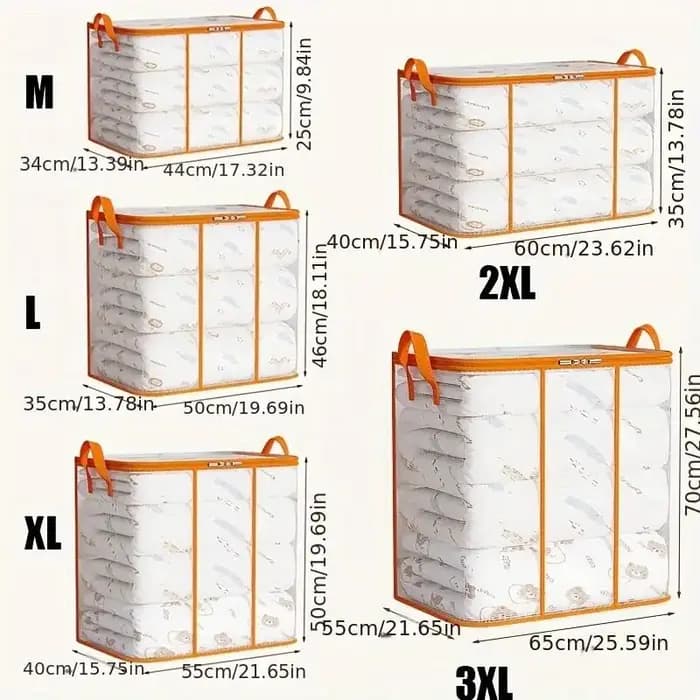 Sac de rangement Transparent pour vêtements