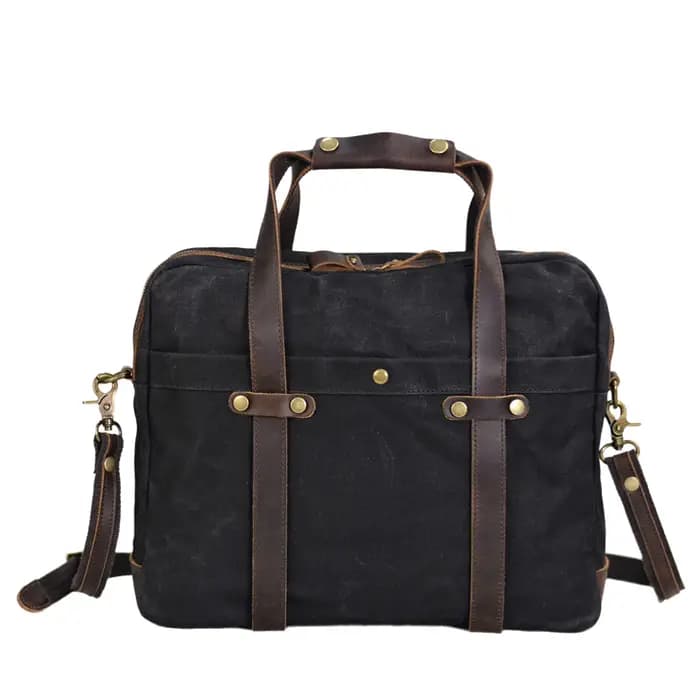 Sac fourre-tout en toile imperméable pour hommes, sac à bandoulière vintage, mallette de voyage d'af