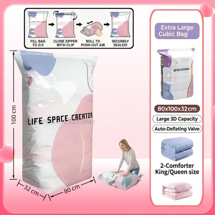 Sac de compression sous vide épaissi
