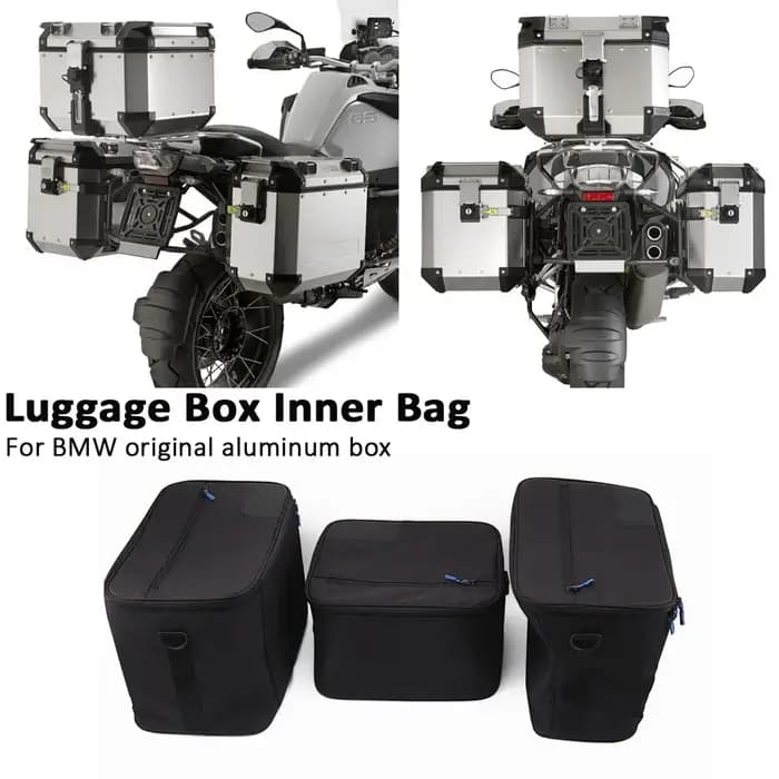 Nouveau sac à bagages moto sacs intérieurs noirs sac latéral supérieur en aluminium pour BMW R1250GS R1200GS ADV F800GS F850GS F750GS