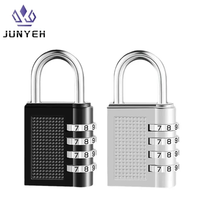 Nouveau métal 4 chiffres Code serrure extérieure étanche cadenas valise bagages