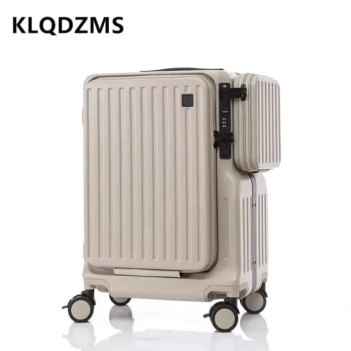 KLQDZMS Valise cabine pour ordinateur portable 20 pouces en ABS+PC