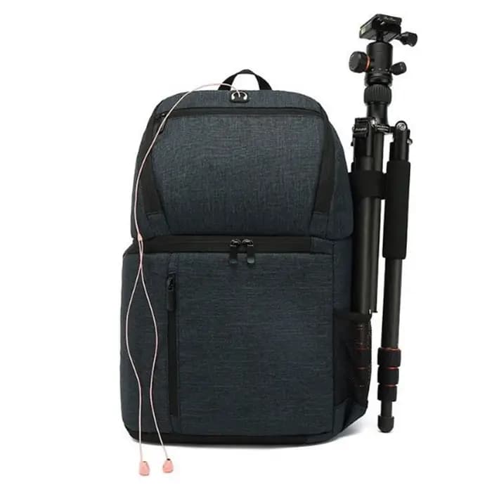 Sac à dos pour appareil photo reflex numérique avec trou pour écouteurs