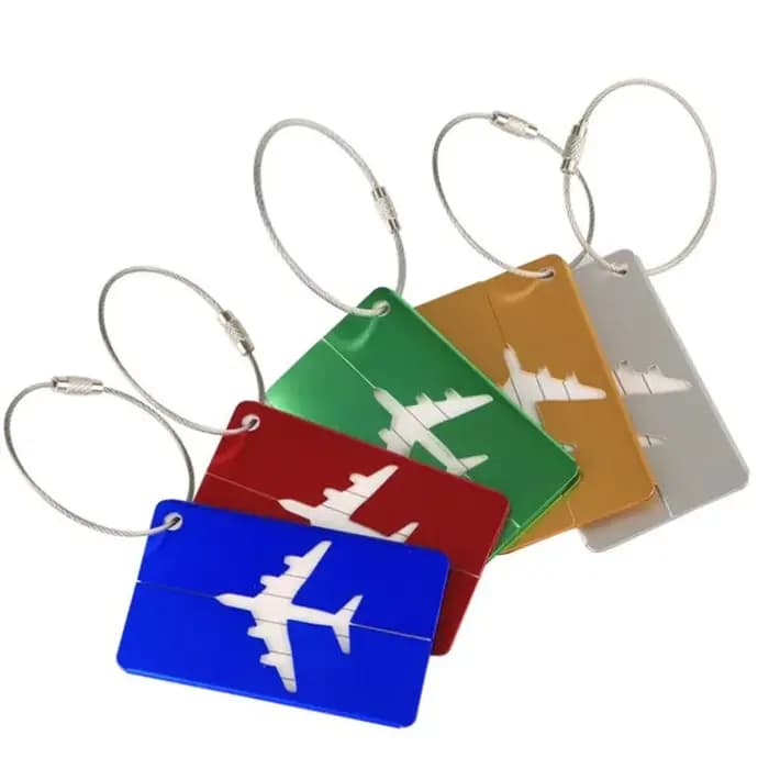 Étiquette de bagage portable en alliage pour délit de vol créatif