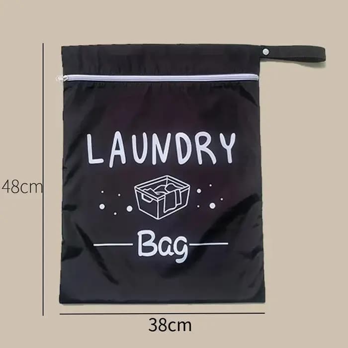 Sacs à linge de voyage avec fermeture éclair, sac à linge imperméable de voyage, sac à linge réutili