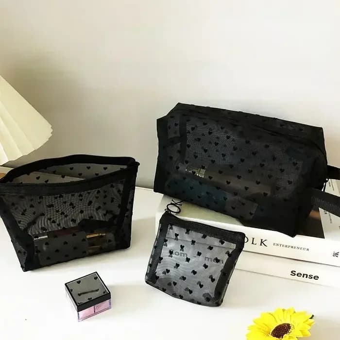 Sac à cosmétiques en maille de Nylon