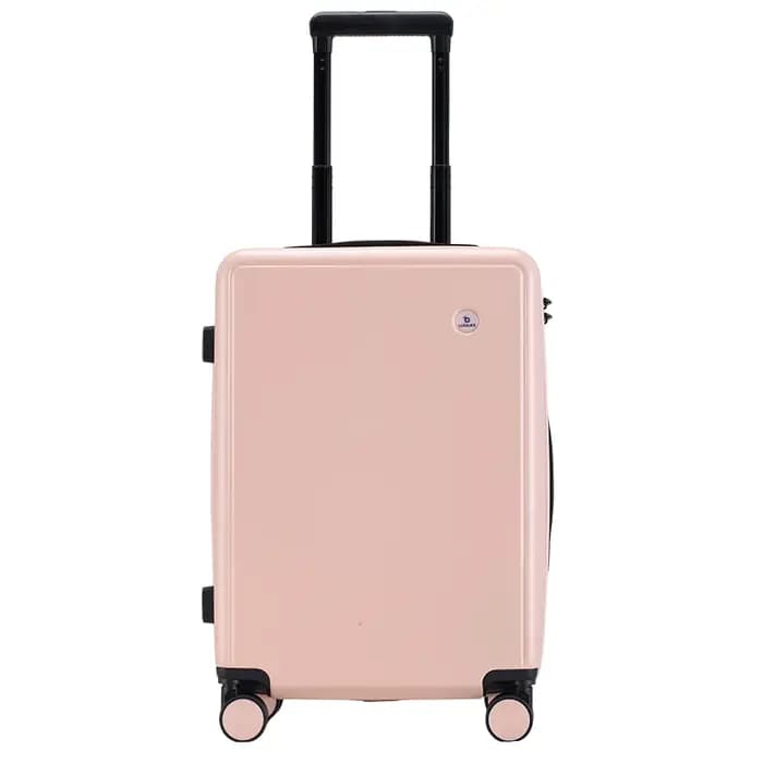 Ensemble de 1 valise trolley légère de 16/20/24 pouces aux couleurs macaron, grande capacité, roues