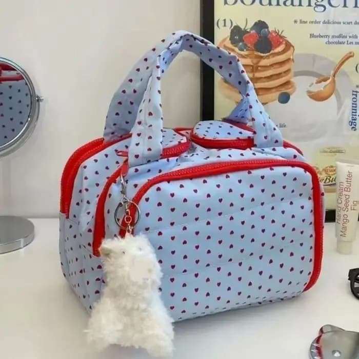Sac à cosmétiques multi-poches avec fermeture éclair