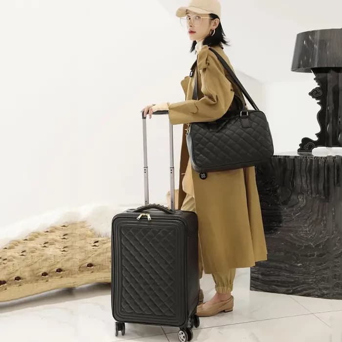 Valise de mode 24 pouces bagages ensemble d'embarquement boîte boîtier de chariot roue universelle bagages femme 20 pouces version coréenne pour les femmes