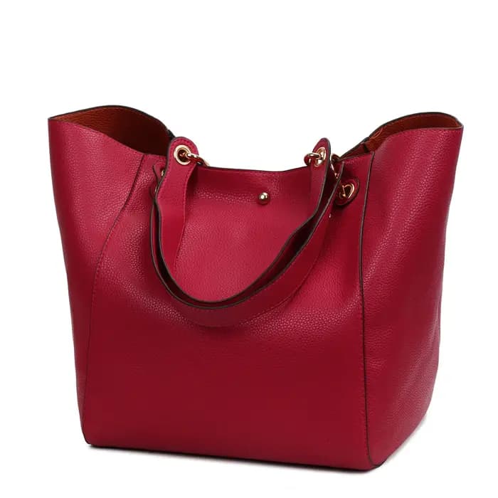 Sacs à bandoulière en cuir de luxe pour femmes 2019 grande capacité fourre-tout à poignée supérieure sac