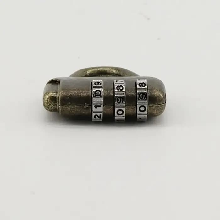 Cadenas à combinaison réinitialisable vintage pour valise