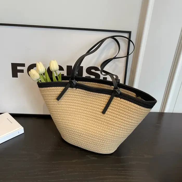 Nouveau panier de voyage tissage sac de paille femmes bandoulière plage mode sac