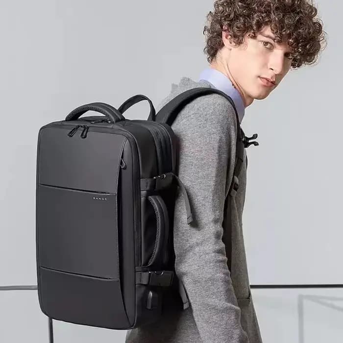 BANGE voyage sac à dos hommes affaires sac à dos école extensible USB sac grande capacité 17.3 ordinateur portable