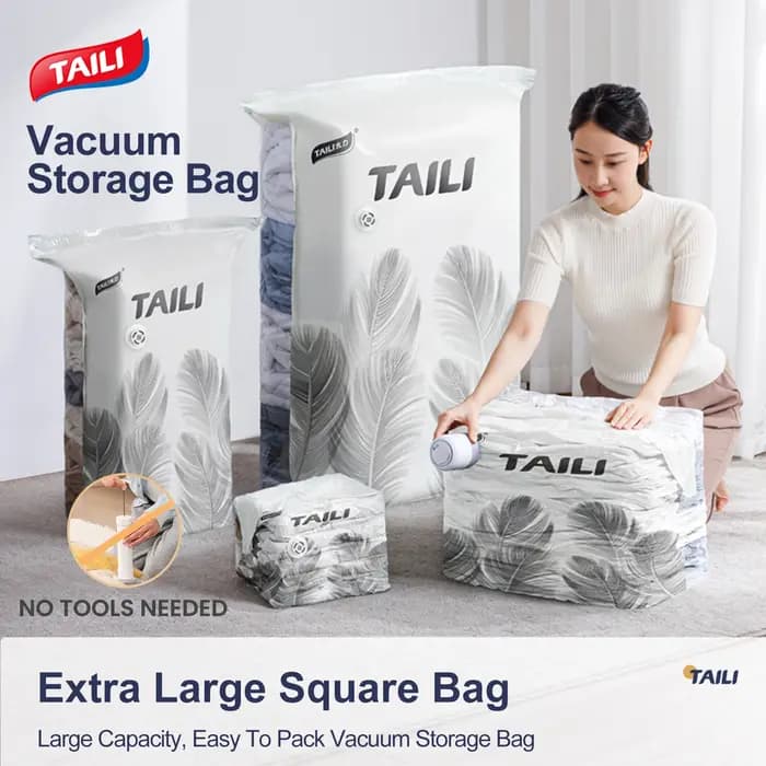 Sacs de rangement sous vide TAILI de grande taille pour matelas et couvertures