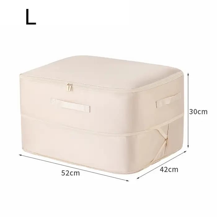 Organiseurs ultra-compactables à compression automatique avec double fermeture éclair pour couvertures