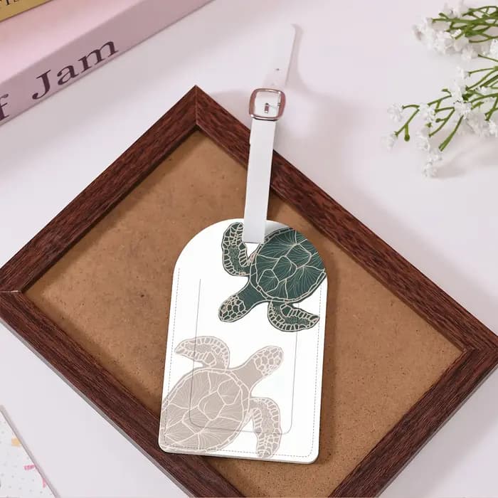 Étiquette de bagage tortue de mer