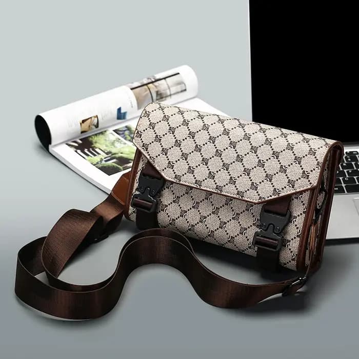 Sac bandoulière classique imprimé pour homme – Sac