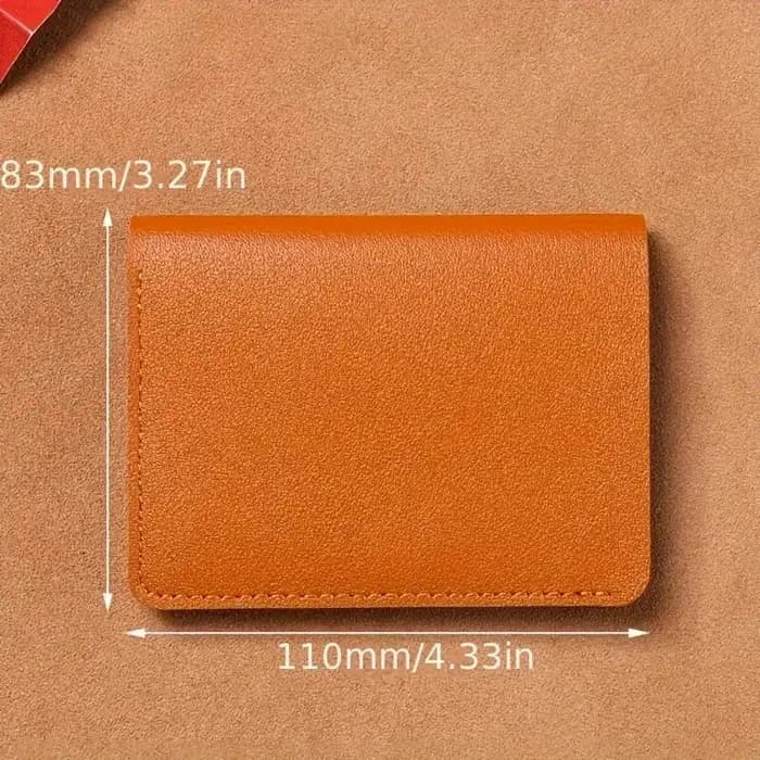 Petit portefeuille classique en cuir PU pour hommes et femmes