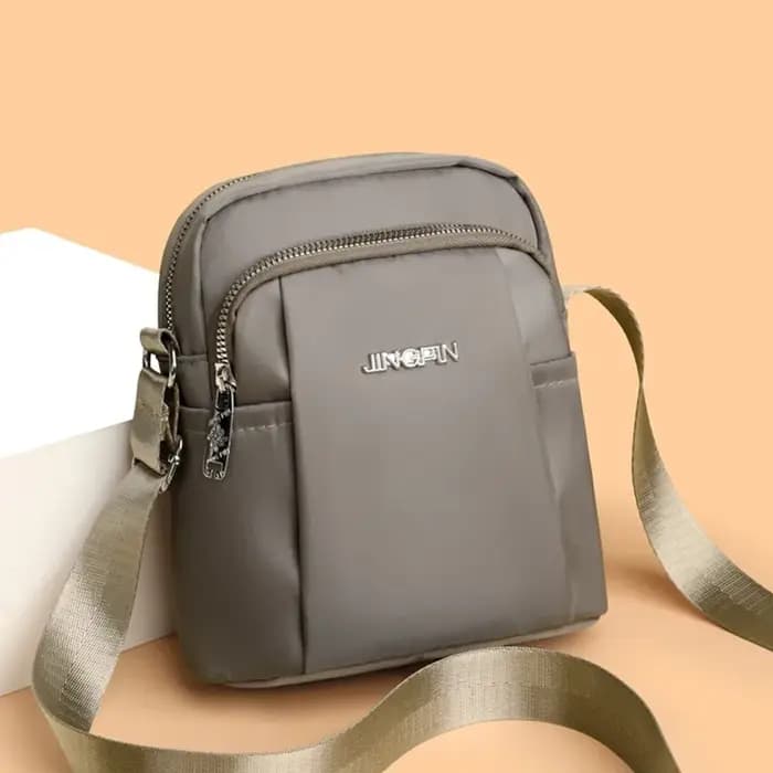 Sac à bandoulière imperméable pour femme - Sac bandoulière tendance avec poches organisatrices pour