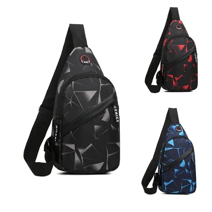 Sac de poitrine, sac à bandoulière imperméable décontracté pour hommes