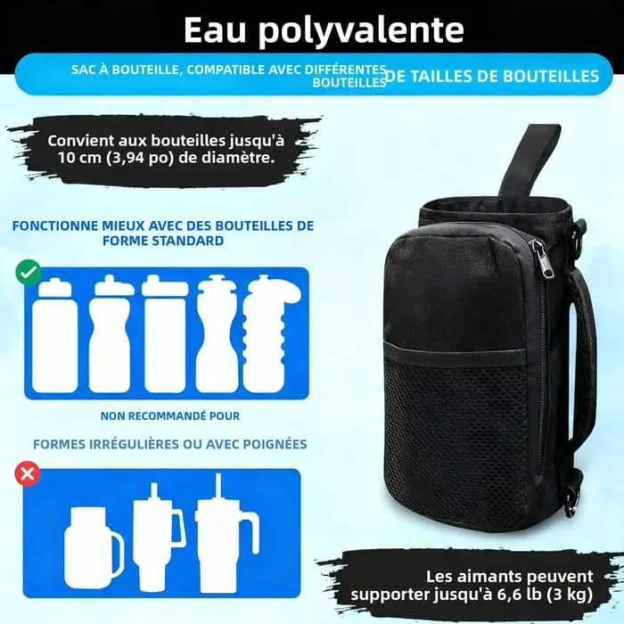 Sac de sport magnétique pour hommes et femmes