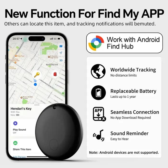 Traceur anti-perte Android pour Google Find My