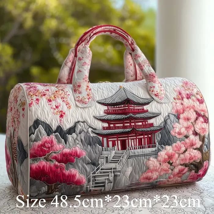 Sac de voyage matelassé 3D de style japonais