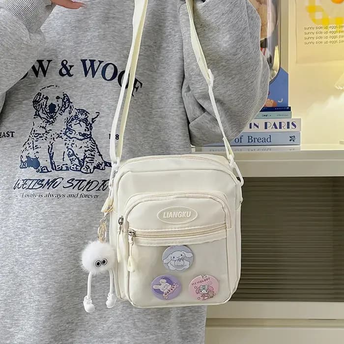 Sac pour femmes petit sac carré nouvelle fille douce et mignonne Kawaii Ulzzang Ita sac couleur contrastée Ins sac à bandoulière
