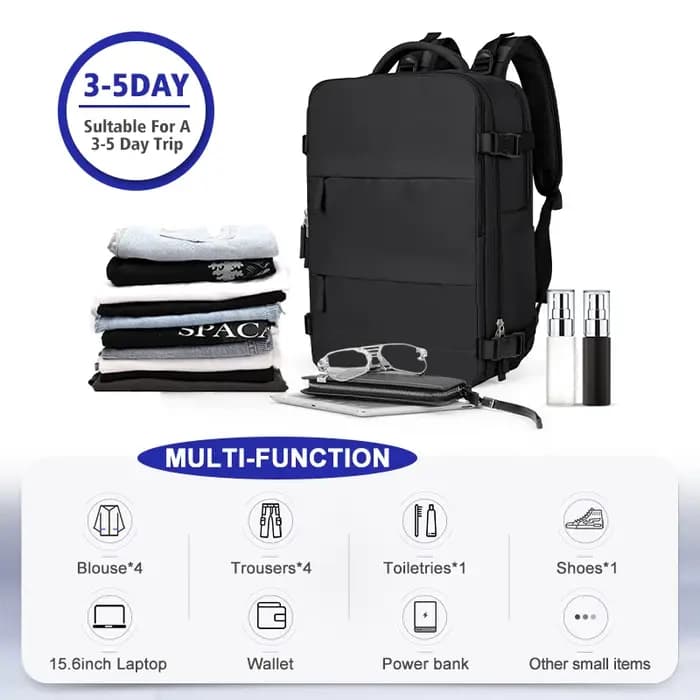 Grand sac à dos de voyage pour hommes