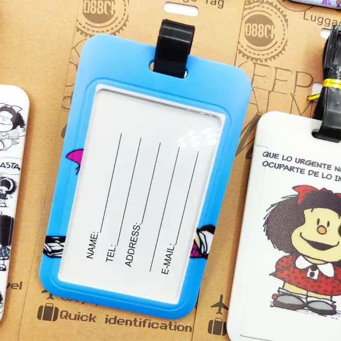 Étiquette de bagage Mafalda pour filles mignonnes