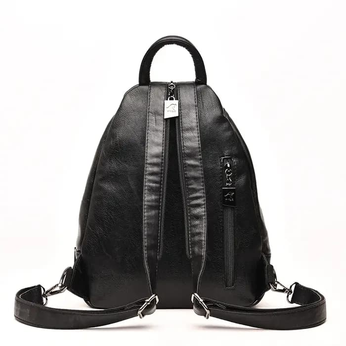 Mode en cuir souple femmes sac à dos de haute qualité Durable femme voyage sac à dos fermeture éclair bandoulière