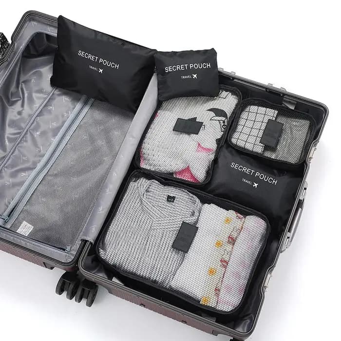 Ensemble de sacs de rangement pour vêtements de voyage, 6 pièces, organisateur de bagages Portable,
